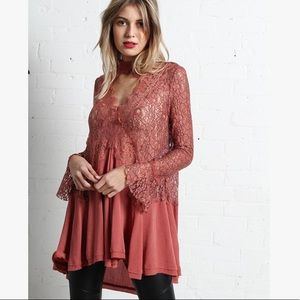 Free people secret origin dress top